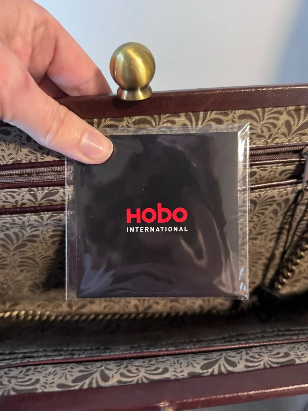 Hobo International Pleated Kisslock Shoulder Bag